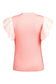 Dotty Mesh Ruffle Sleeve Ribbed Knit Top - Fashionfitz