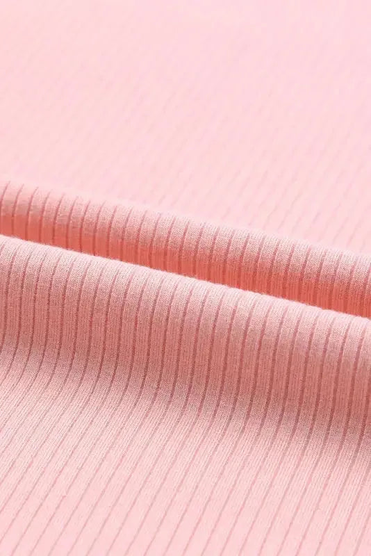 Dotty Mesh Ruffle Sleeve Ribbed Knit Top - Fashionfitz