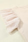 Dotty Mesh Ruffle Sleeve Ribbed Knit Top - Fashionfitz