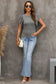 Dotty Mesh Ruffle Sleeve Ribbed Knit Top - Fashionfitz