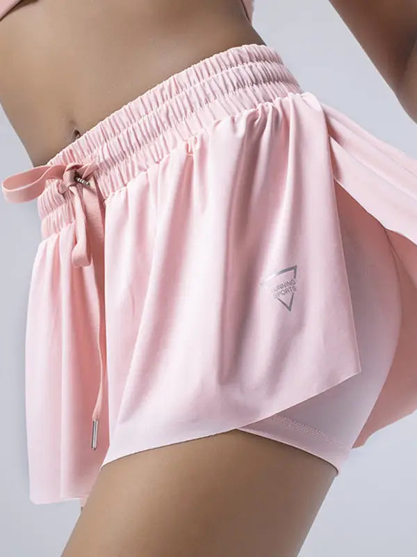 Dove wings sports shorts - pastel pink / s - active