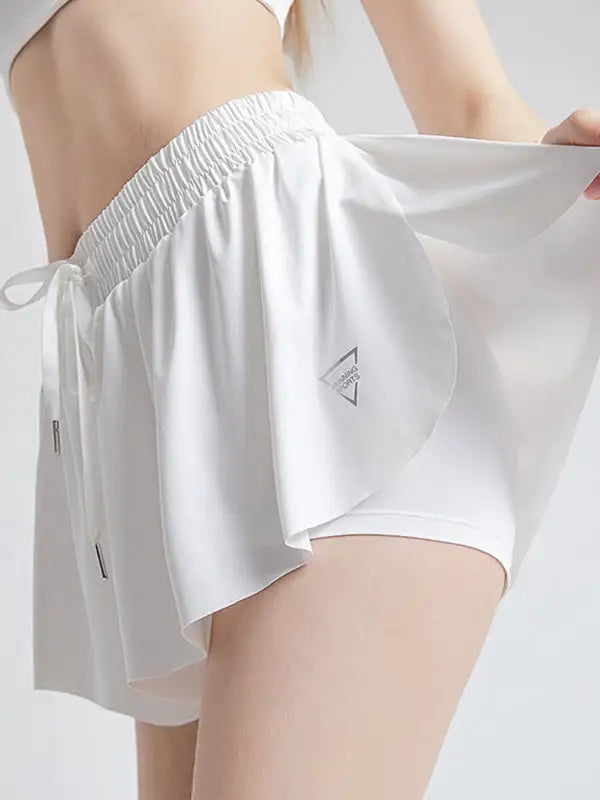 Dove wings sports shorts - white / s - active