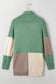 Sweaters & cardigans green colorblock draped open front