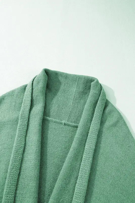 Sweaters & cardigans green colorblock draped open front