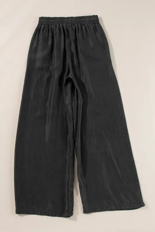 Drawstring high-waist wide-leg jeans for women | fashionfitz