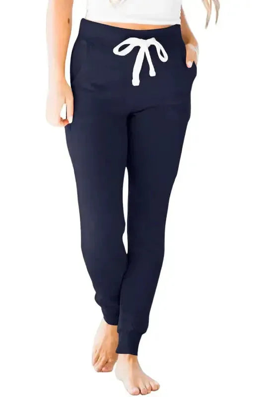 Drawstring Waist Joggers - Fashionfitz