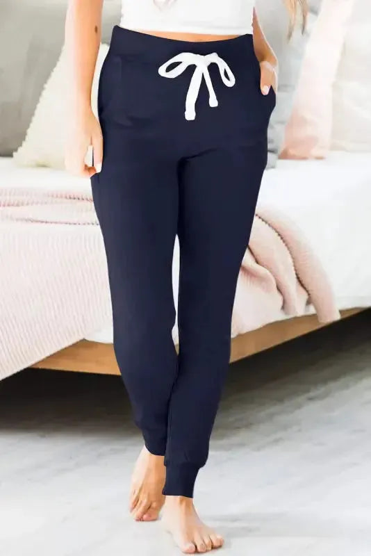 Drawstring Waist Joggers - Fashionfitz