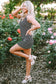 Black Stripe Ribbed Knit Sleeveless Mini Dress - Fashionfitz