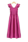 Rose Red Ruffled Straps Smocked Maxi Dress - Fashionfitz