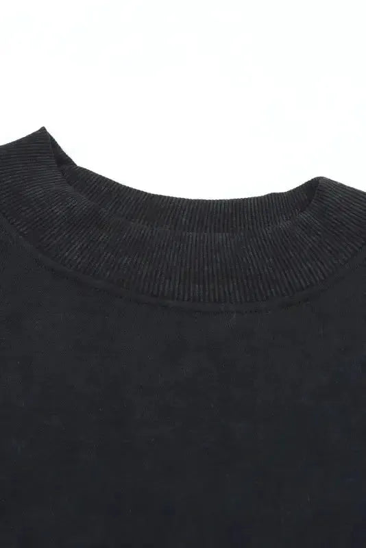 Drop Shoulder Crew Neck Pullover Sweatshirt - Fashionfitz