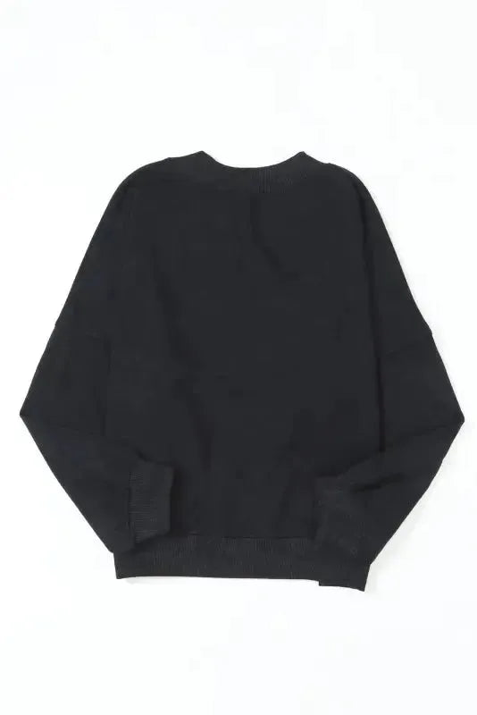 Drop Shoulder Crew Neck Pullover Sweatshirt - Fashionfitz