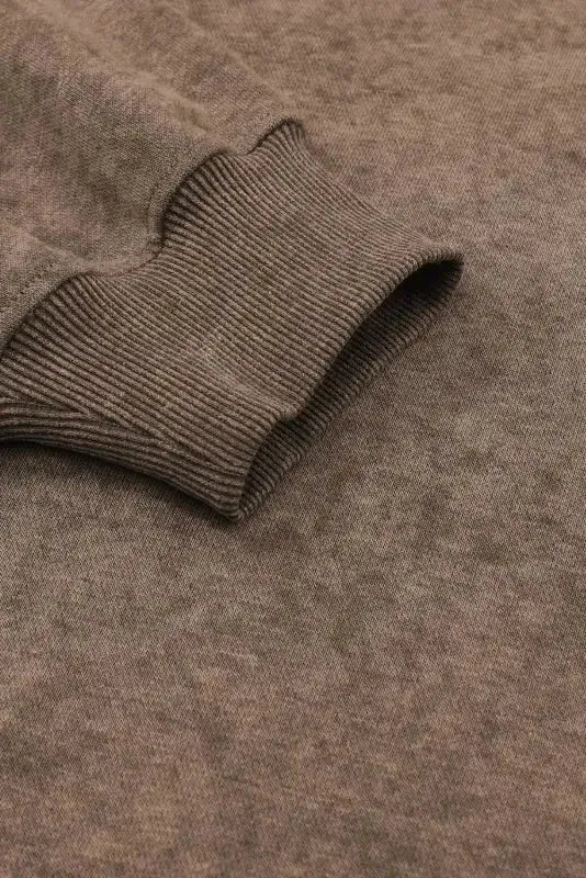 Drop Shoulder Crew Neck Pullover Sweatshirt - Fashionfitz