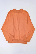 Drop Shoulder Crew Neck Pullover Sweatshirt - Fashionfitz