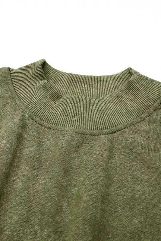 Drop Shoulder Crew Neck Pullover Sweatshirt - Fashionfitz