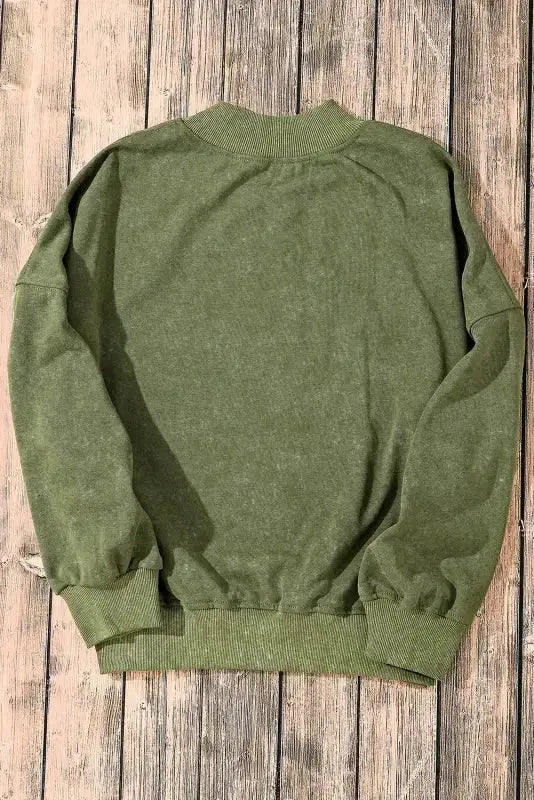 Drop Shoulder Crew Neck Pullover Sweatshirt - Fashionfitz