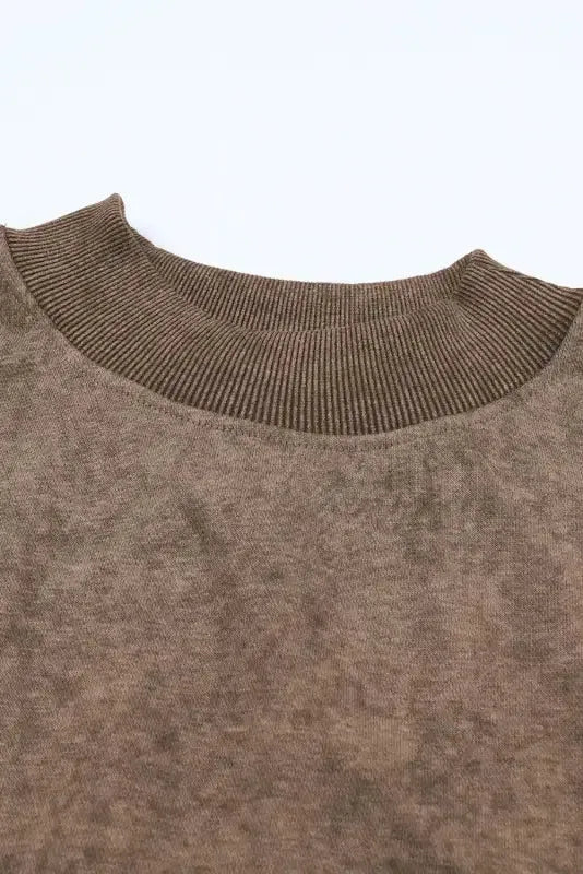 Drop Shoulder Crew Neck Pullover Sweatshirt - Fashionfitz