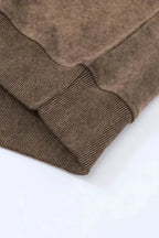 Drop Shoulder Crew Neck Pullover Sweatshirt - Fashionfitz