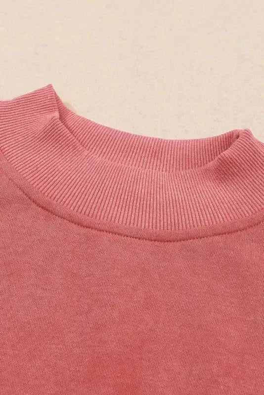 Drop Shoulder Crew Neck Pullover Sweatshirt - Fashionfitz