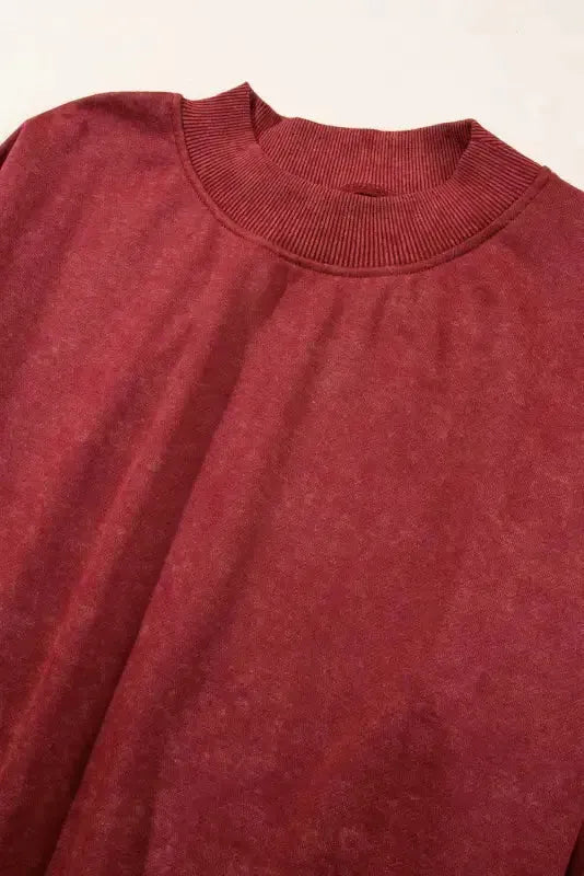Drop Shoulder Crew Neck Pullover Sweatshirt - Fashionfitz