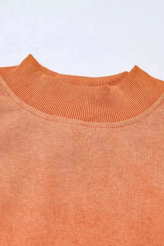 Drop Shoulder Crew Neck Pullover Sweatshirt - Fashionfitz