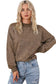 Red dahlia drop shoulder crew neck pullover sweatshirt - tops