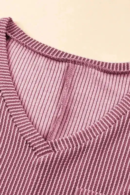 Dropped Shoulder Plus T-Shirt - Rose Pink - Fashionfitz