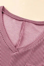 Dropped Shoulder Plus T-Shirt - Rose Pink - Fashionfitz