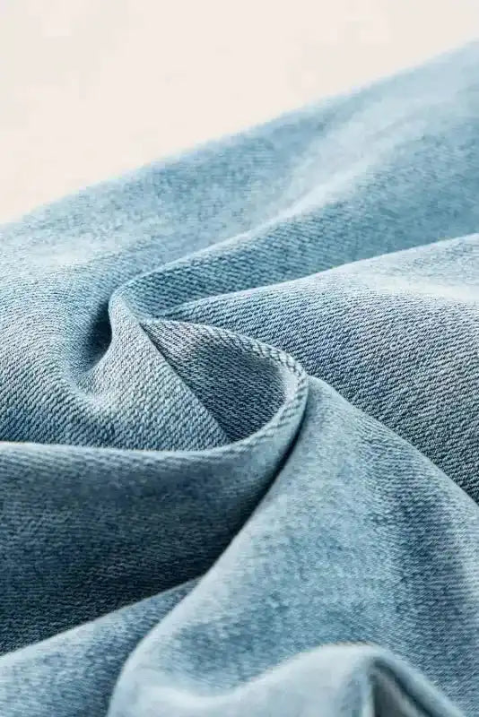Dusk Blue Jeans - Acid Wash Extra Wide Leg High Waist - Fashionfitz