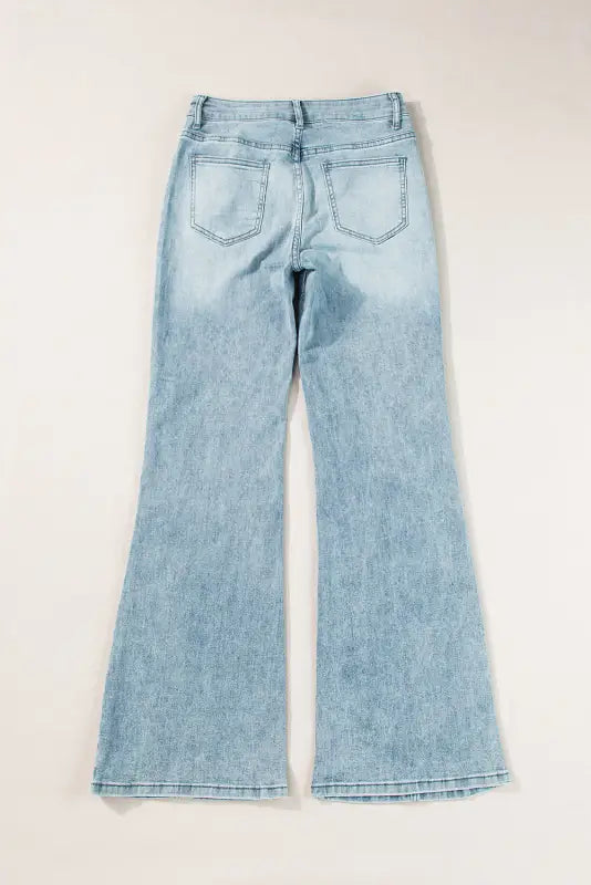 Dusk blue jeans - acid wash extra wide leg high waist - bottoms/jeans