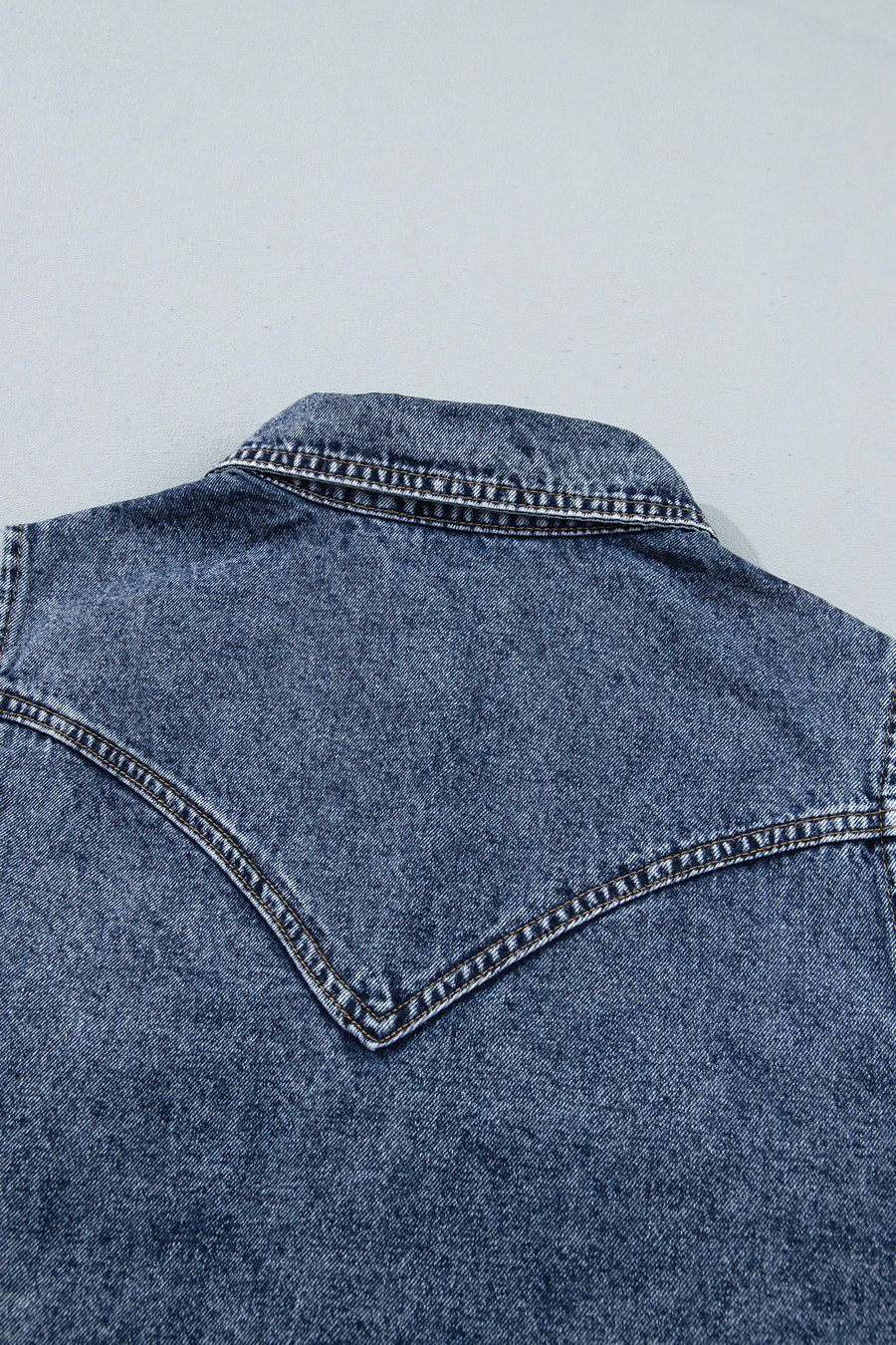 Denim Button Front Pocket Sleeveless Cowboy Vest Women UK