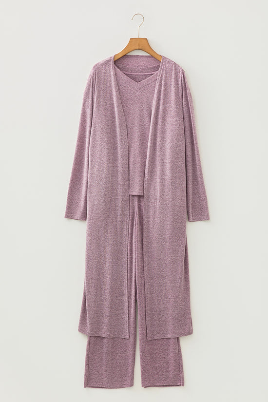 Heather Mauve Duster Lounge Trio