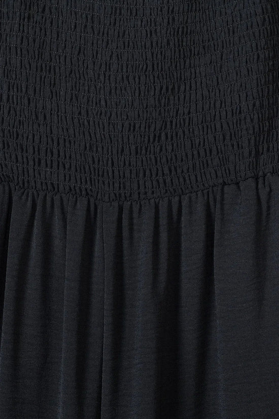 Smocked Wide Leg Jumpsuit - Fashionfitz