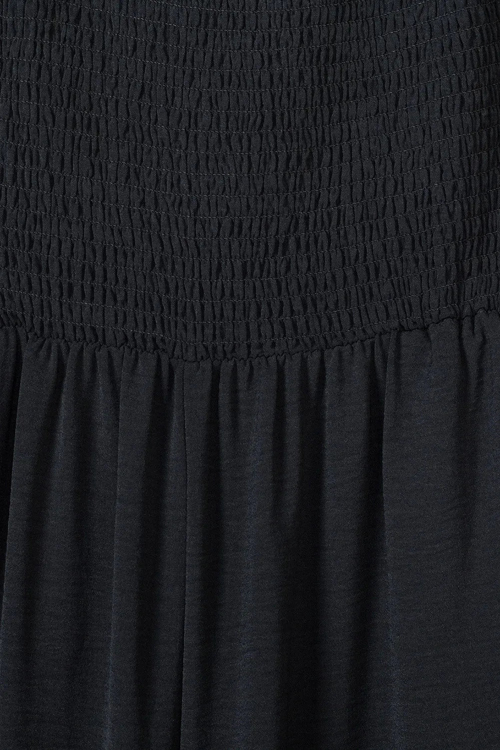 Smocked Wide Leg Jumpsuit - Fashionfitz