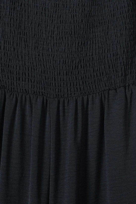 Smocked Wide Leg Jumpsuit - Fashionfitz