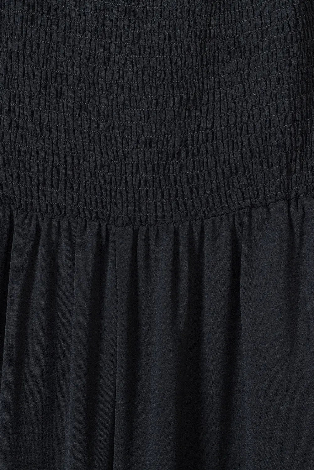 Smocked Wide Leg Jumpsuit - Fashionfitz