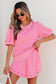 Pearl Bow Chic Co-Ord - Elegant Two-Piece Set