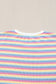 Funky Stripes Wide Leg Pants Set
