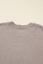 Floral Embroidered Sleeve Jumper