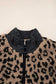 Khaki Leopard Crop Jacket