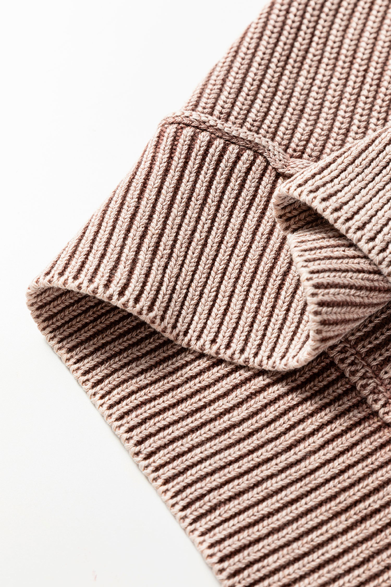 Stonewash Patchwork Knit Open Cardigan