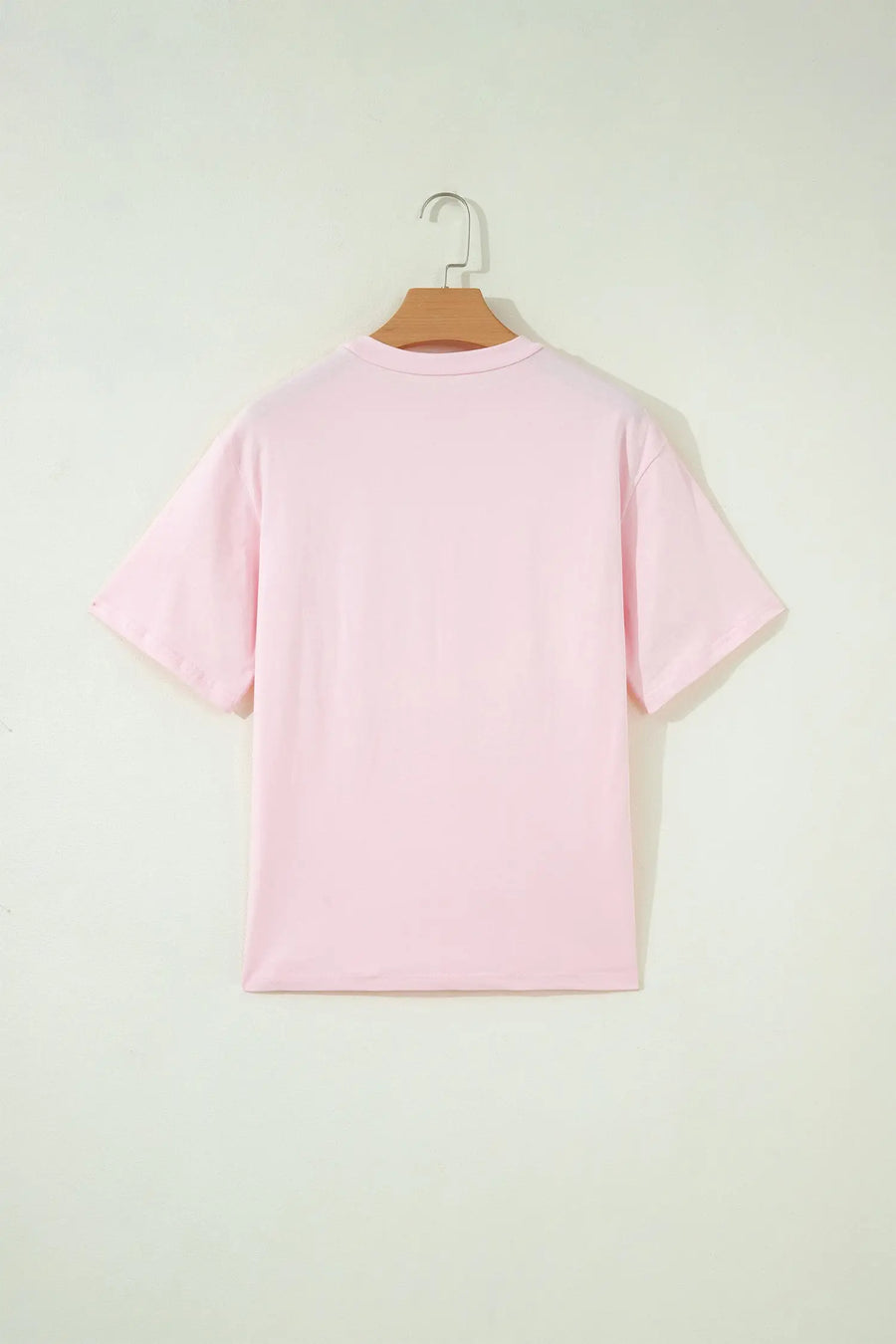 Pink Pray Sequin Leopard Patched Graphic Tee Women UK