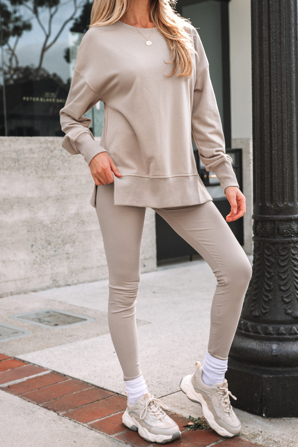 Oversized Sweatshirt and Leggings Matching Set