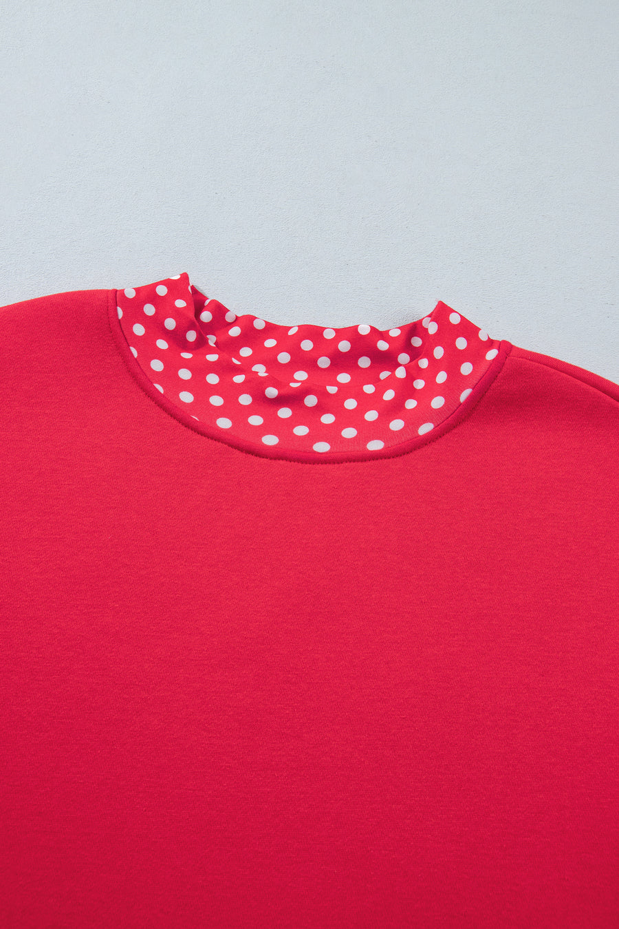 Pink Polka Dot Colour Block Oversized Sweatshirt Women UK