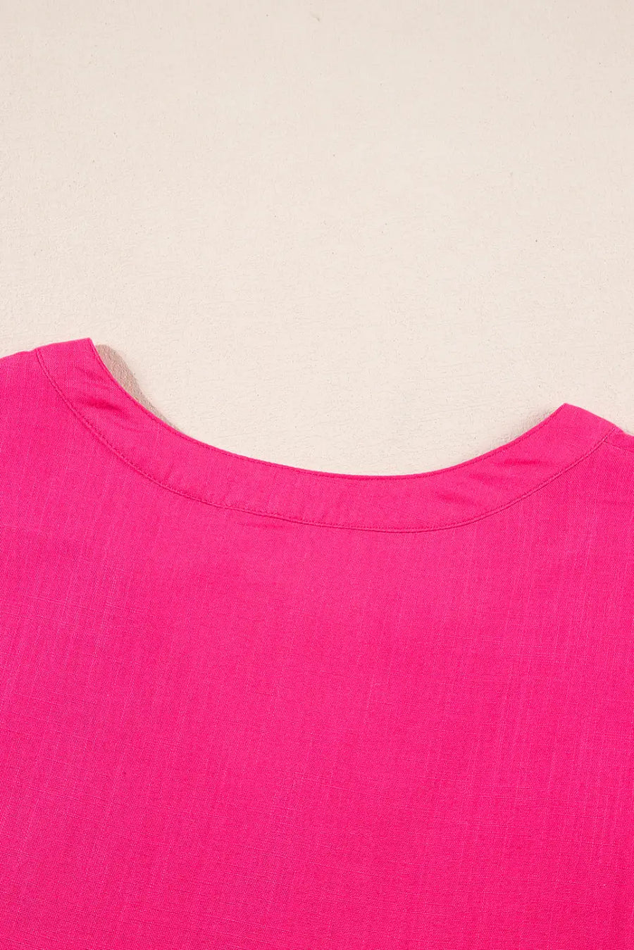 Pink embroidered cotton blouse - tassel tie | fashionfitz