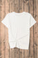 Gray Casual Plain Crew Neck Tee