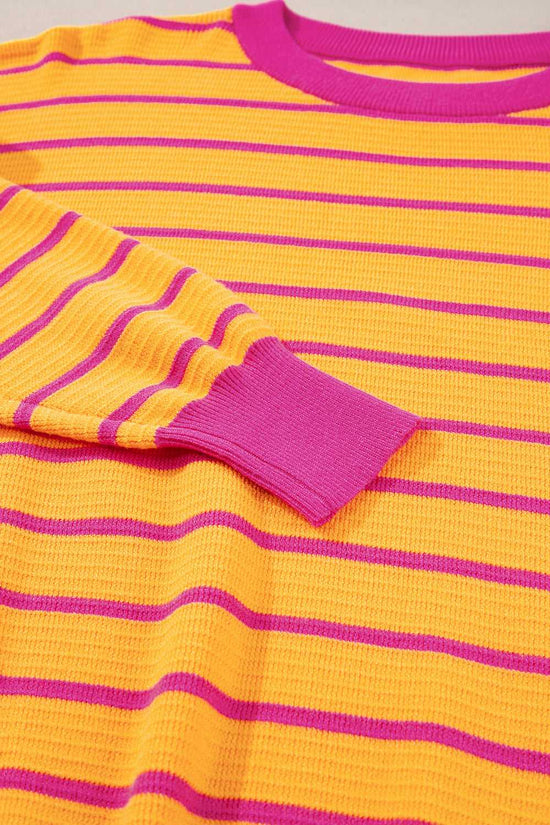 Stripe Hug Loose Fit Sweater
