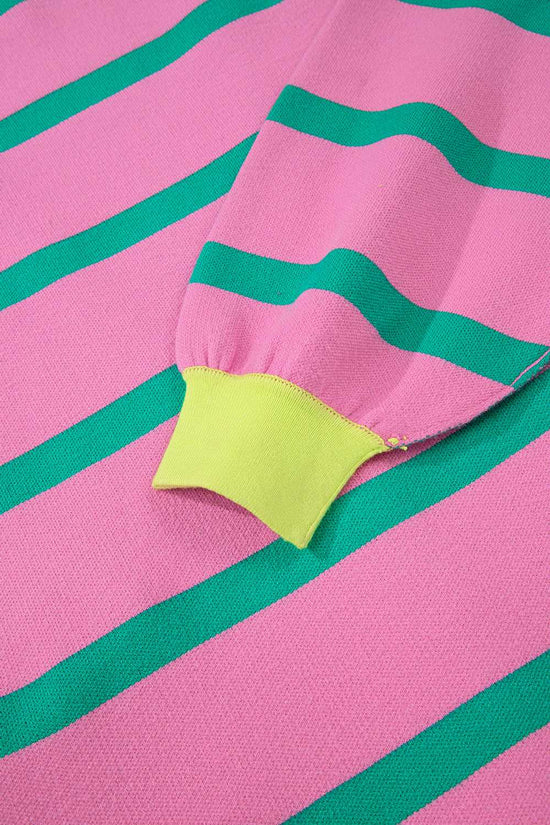 Urban Stripe Loose Cardigan