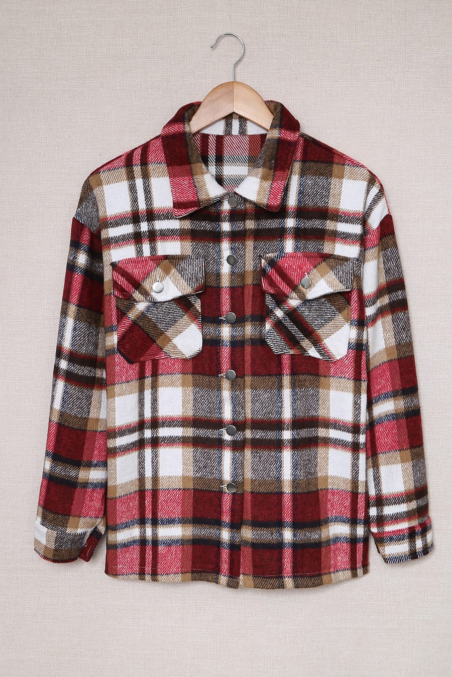 Oversized Plaid Shacket Women UK