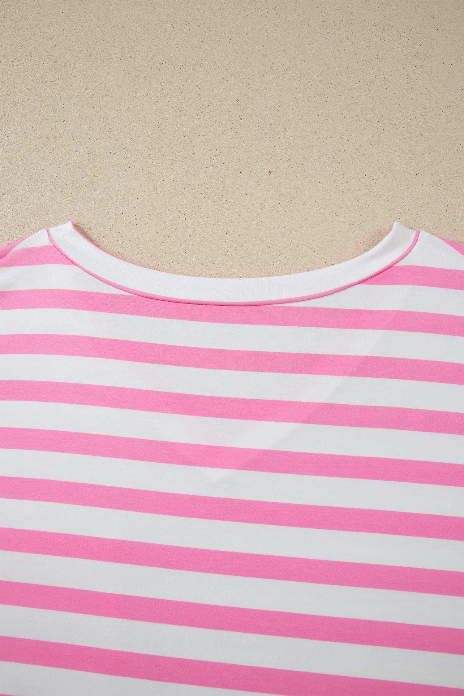 Plus size stripe colourblock v-neck tee patched pocket short sleeve uk | fashionfitz