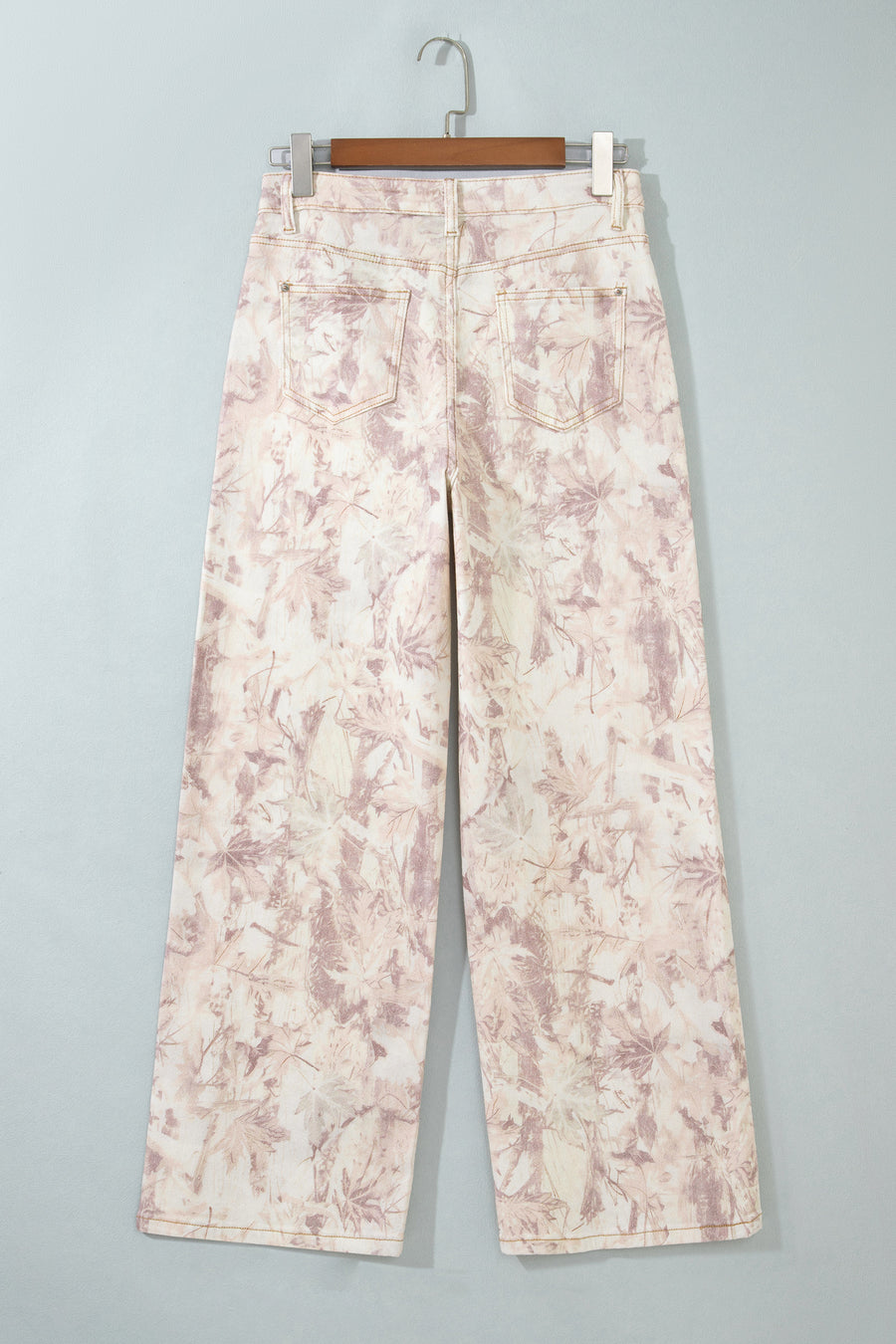Camo Tummy Control High Waist Wide Leg Jeans Women UK
